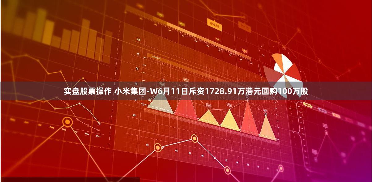 实盘股票操作 小米集团-W6月11日斥资1728.91万港元回购100万股