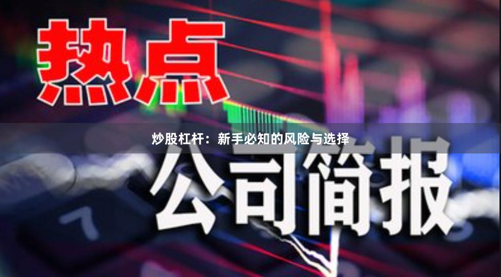 炒股杠杆：新手必知的风险与选择