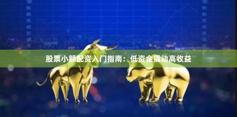 股票小额配资入门指南：低资金撬动高收益